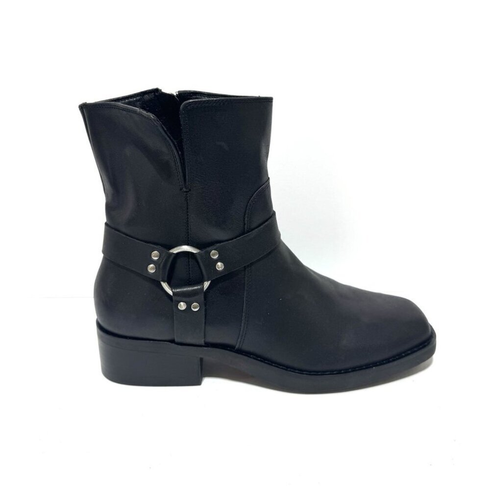 Sole Society Womens Karisa Moto Boot Black Size 9.5 M